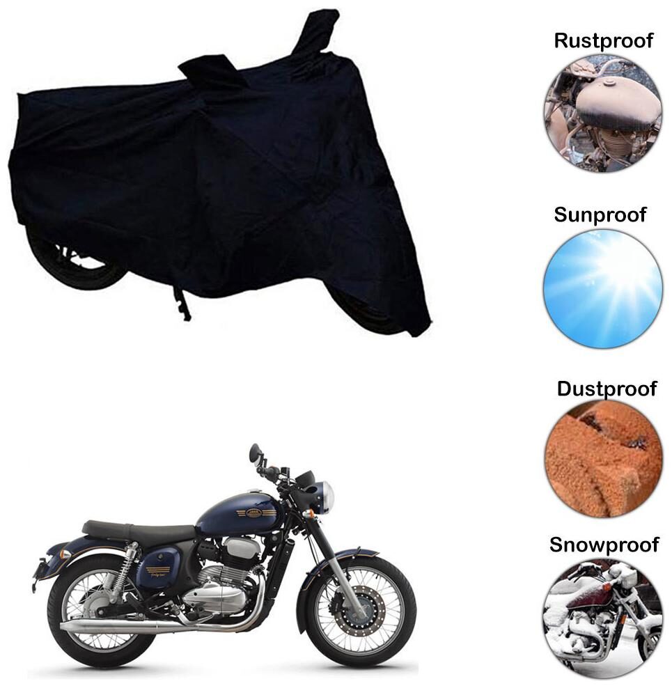 

Ramanta Two Wheeler Cover for Universal For Bike (Black)
