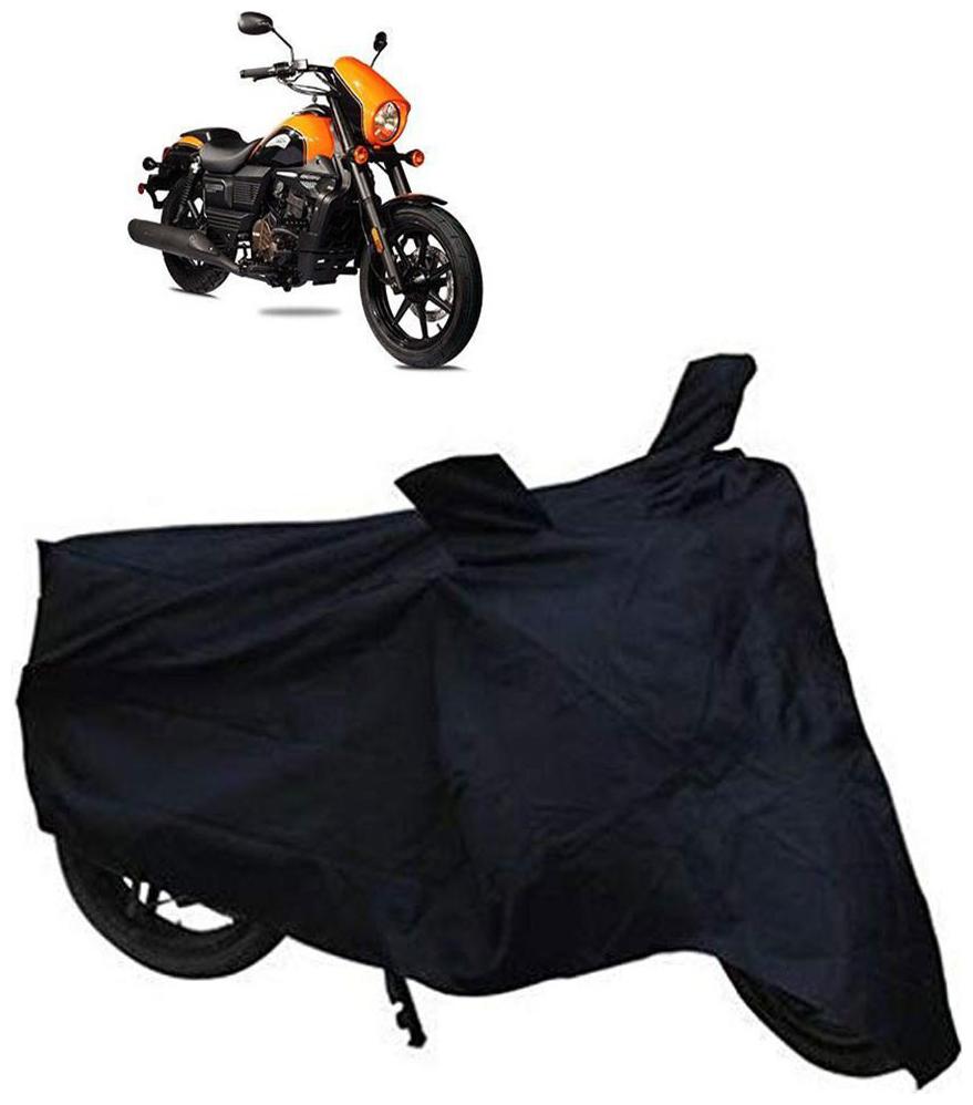 

Ramanta Two Wheeler Cover for Universal For Bike (Black)