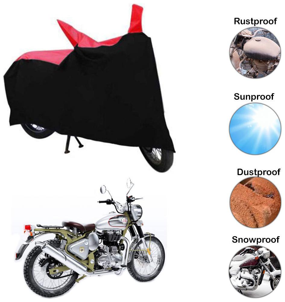 

Ramanta Two Wheeler Cover for Royal Enfield (Bullet Trials 500 Red Black)