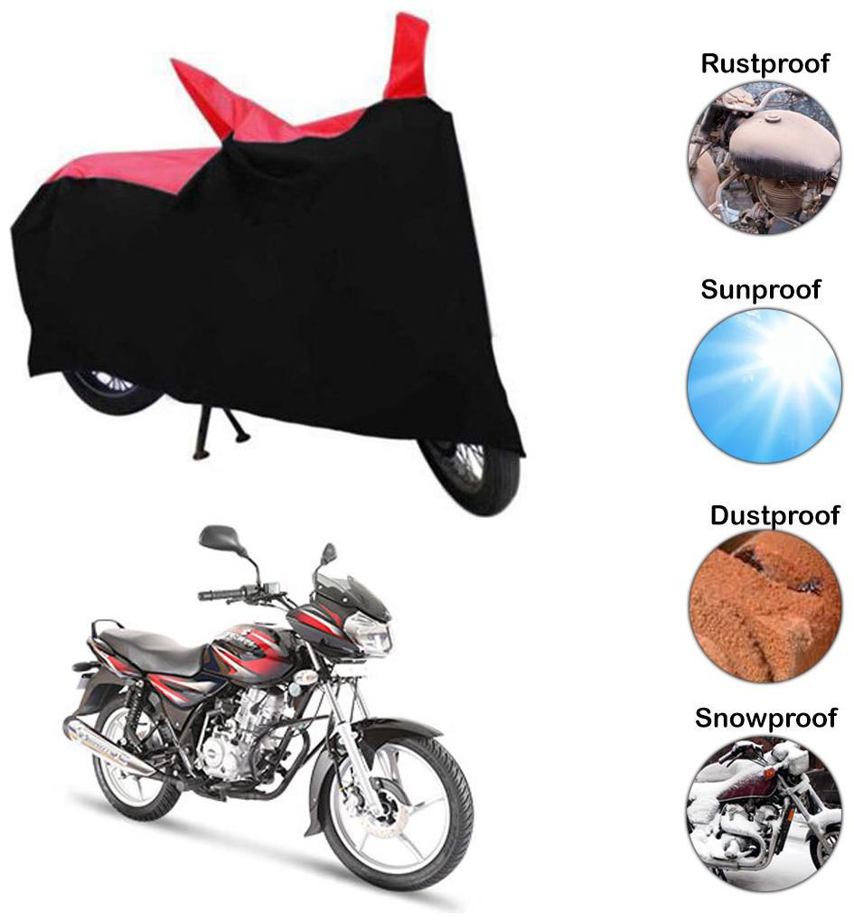 

Ramanta Two Wheeler Cover for Bajaj (Discover 125 DTS-i Red Black)