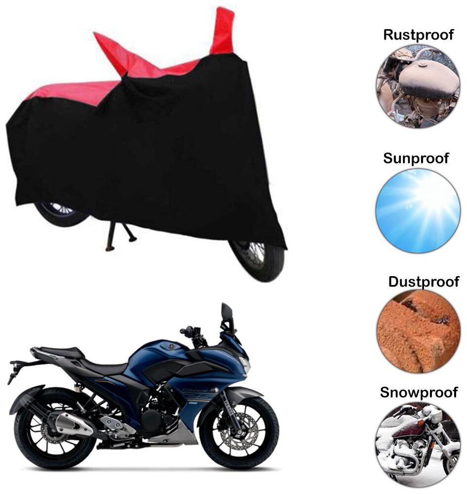 

Ramanta Two Wheeler Cover for Yamaha (Fazer 25 Red Black)