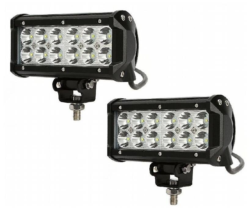 

RIDAR Car 12 LED Rectangle White Fog Aux Light Set of 2 for Hyundai Verna (2006-2009)