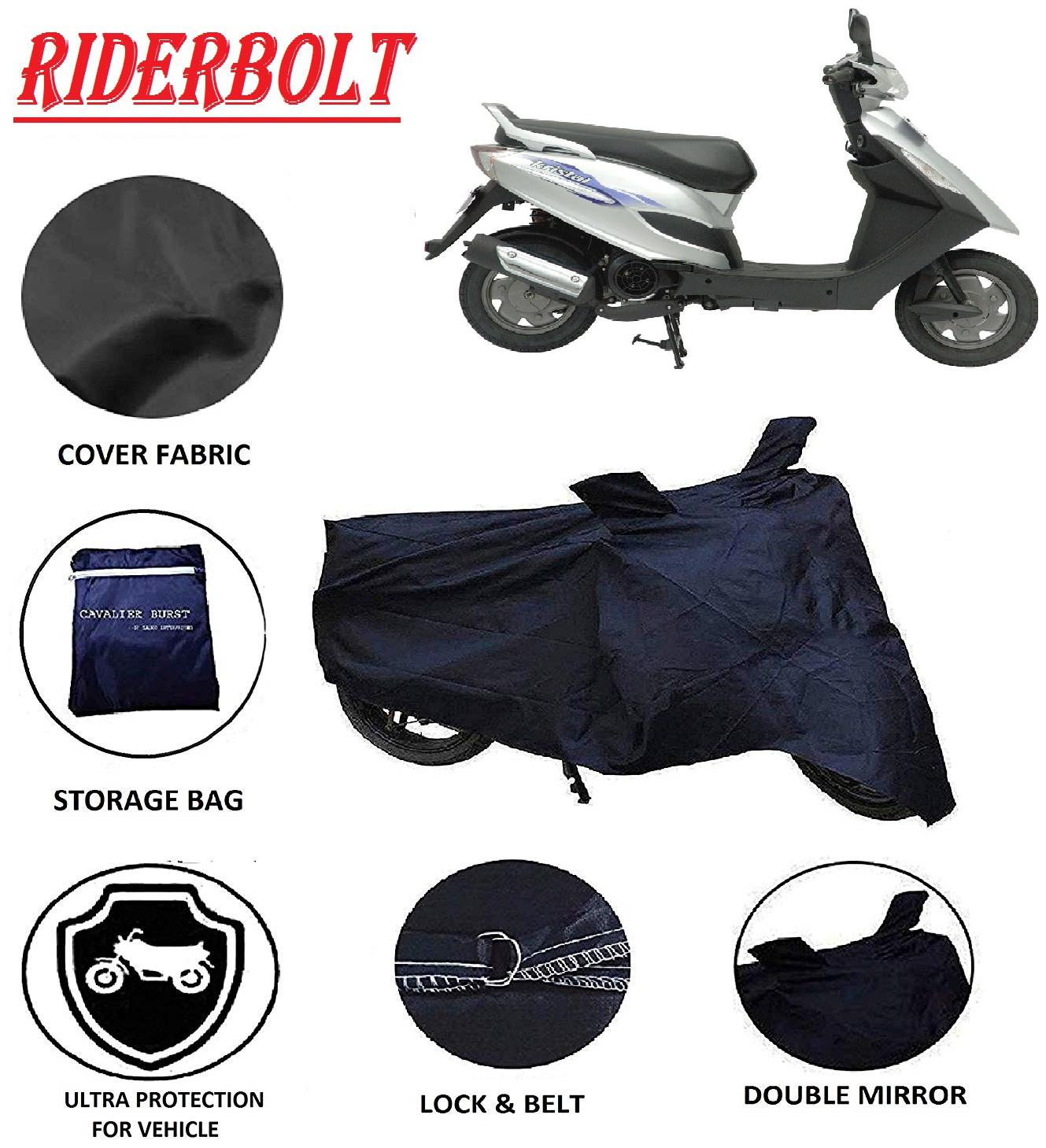 

RIDERBOLT Dust-Proof Bajaj Kristal Body Cover(Double Pocket Black)