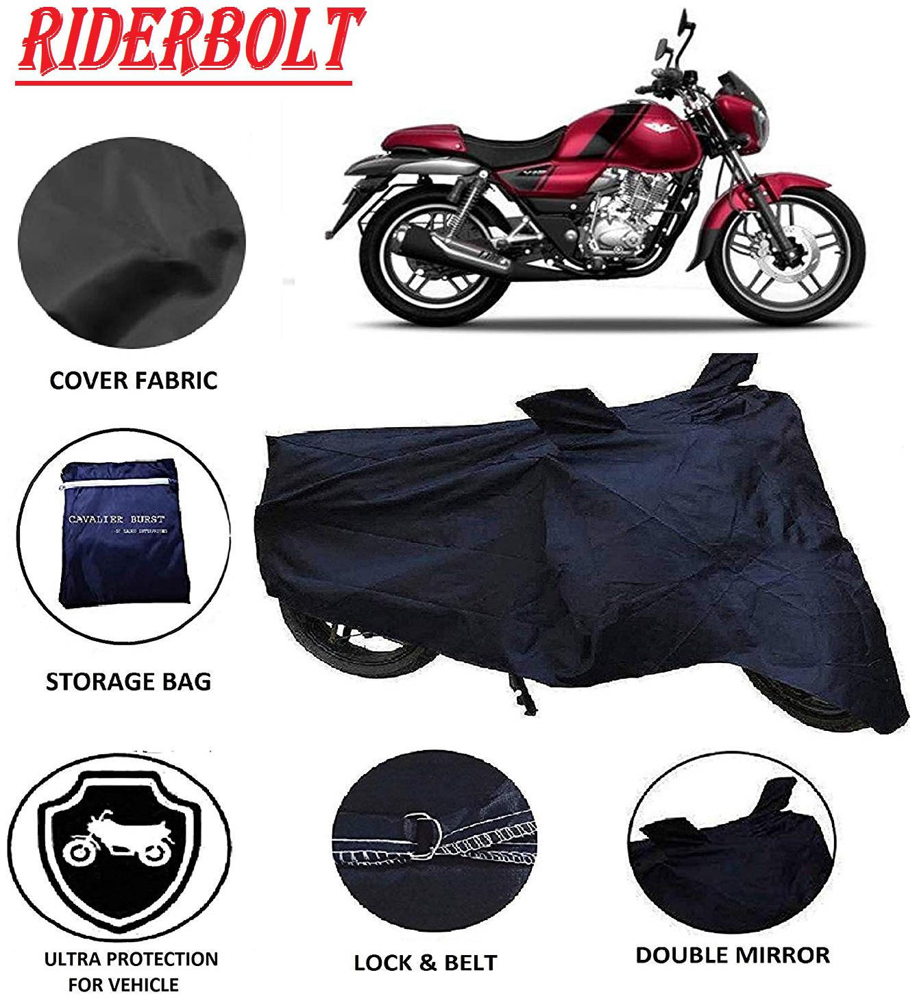 

RIDERBOLT Dust-Proof Bajaj V15 Body Cover(Double Pocket Black)