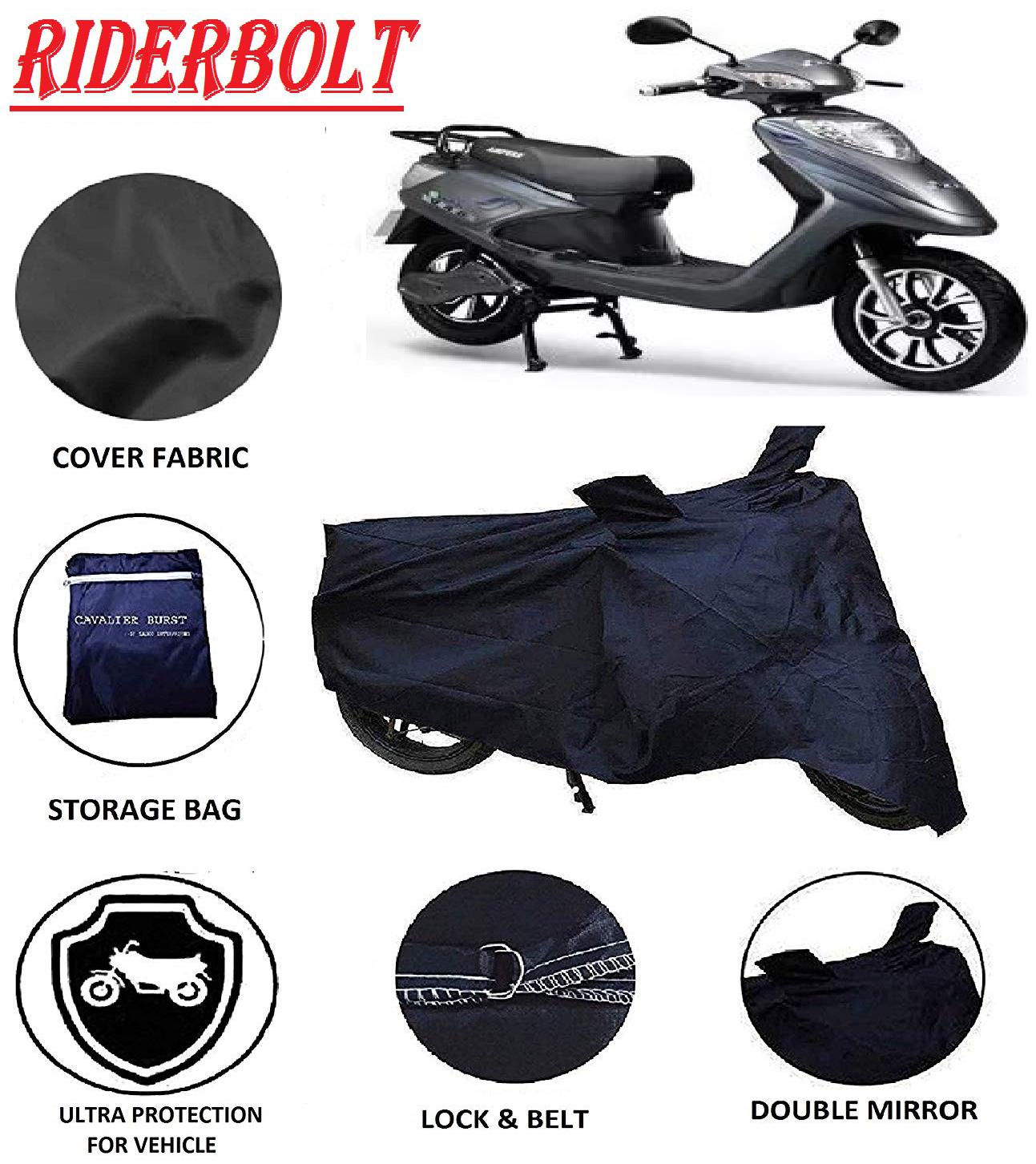 

RIDERBOLT Dust-Proof Ampere v48 Body Cover(Double Pocket Black)
