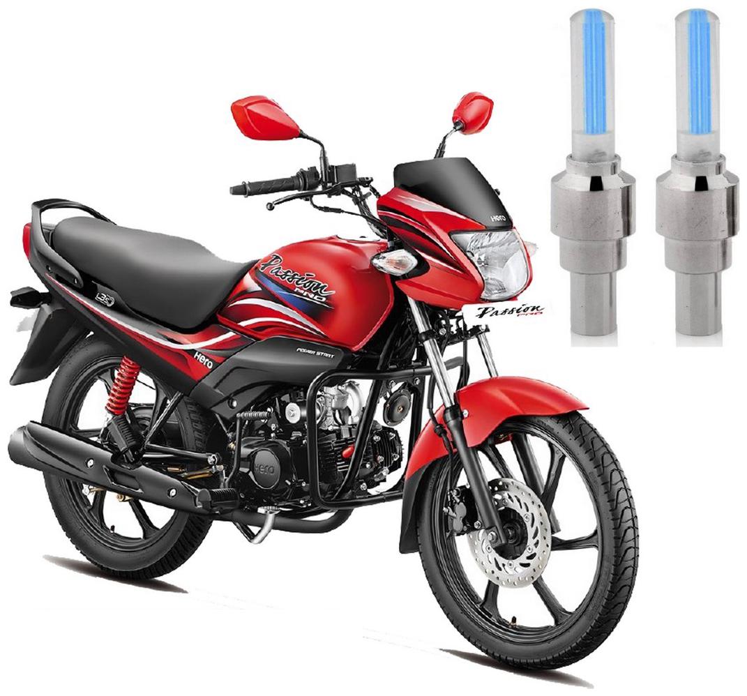 

Riderscart Blue Bike Tyre LED Light Wth Motion Sensor Tyre Light Blue Fancy Light Tail Light Plastic for Hero Passion Pro Bike