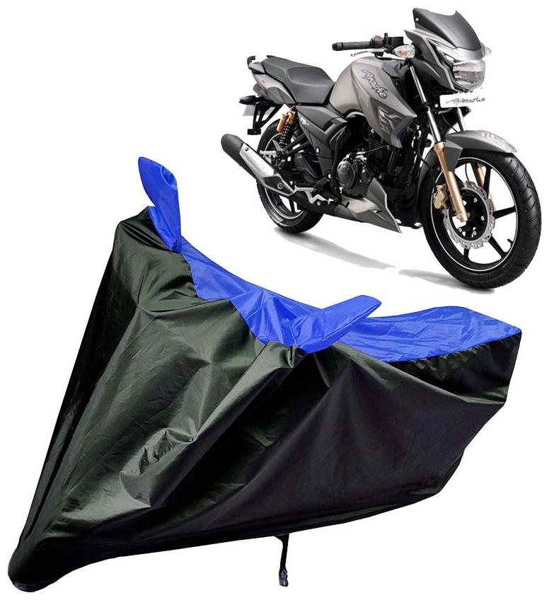 

Riderscart Water Proof Black and Blue Bike Cover For TVS Apache 180