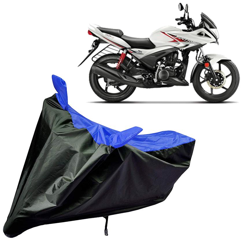 

Riderscart Water Proof Black and Blue Bike Cover For Hero Ignitor