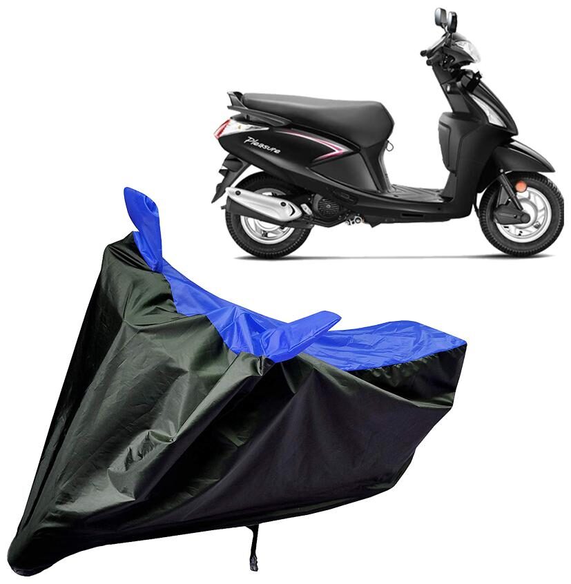 

Riderscart Water Proof Black and Blue Bike Cover For Hero Pleasure