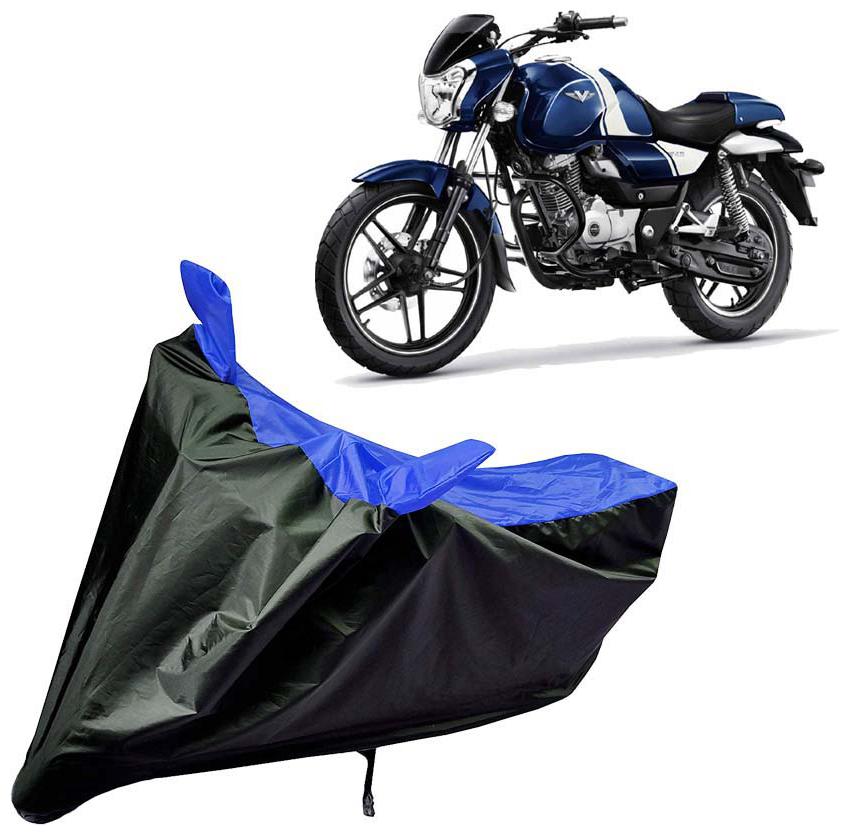 

Riderscart Water Proof Black and Blue Bike Cover For Bajaj Vikrant