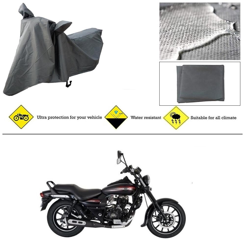 

Ronish 100 Waterproof Heavy Quality Bike Body Cover for Standard Size Grey for Bajaj Avenger