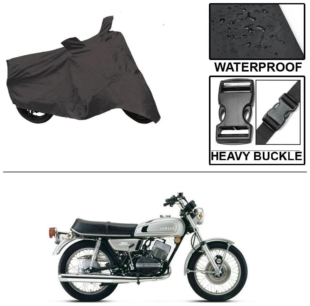 

Ronish 100 Waterproof Heavy Quality Bike Body Cover for Standard Size Black for Yamaha RX 100
