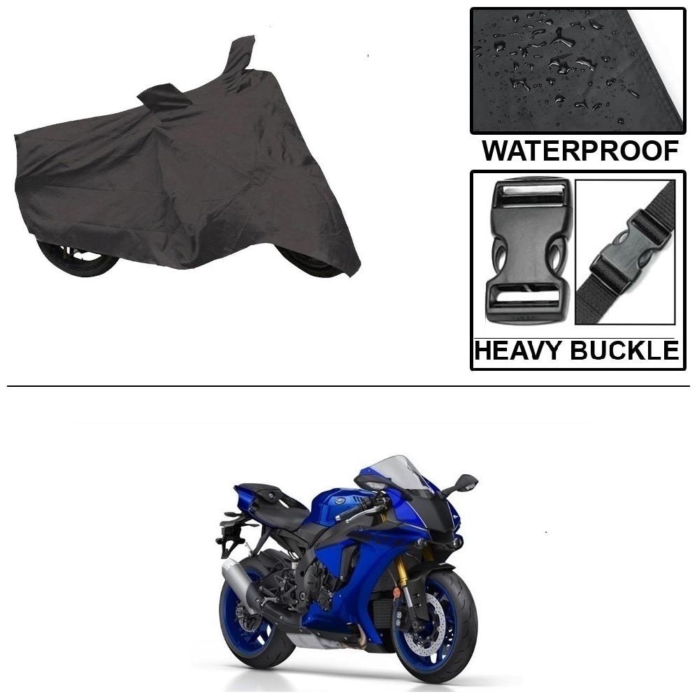 

Ronish 100 Waterproof Heavy Quality Bike Body Cover for Standard Size Black for Yamaha YZF R1