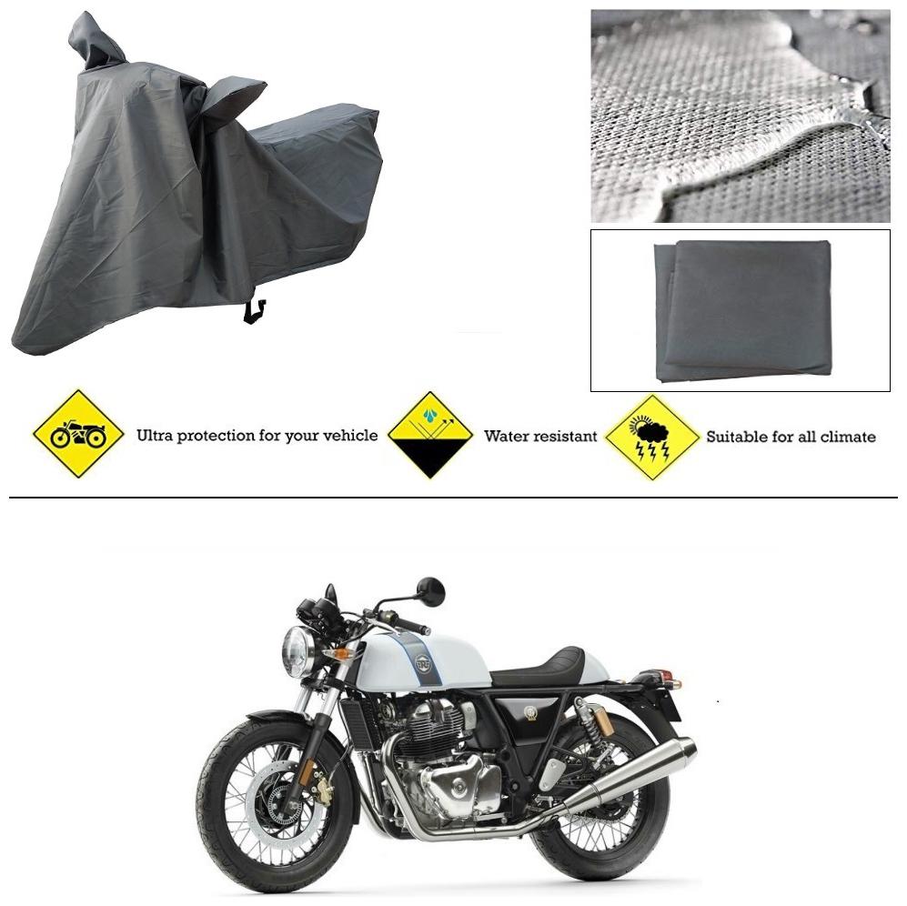 

Ronish 100 Waterproof Heavy Quality Bike Body Cover for Standard Size Grey for Royal Enfield Continental GT