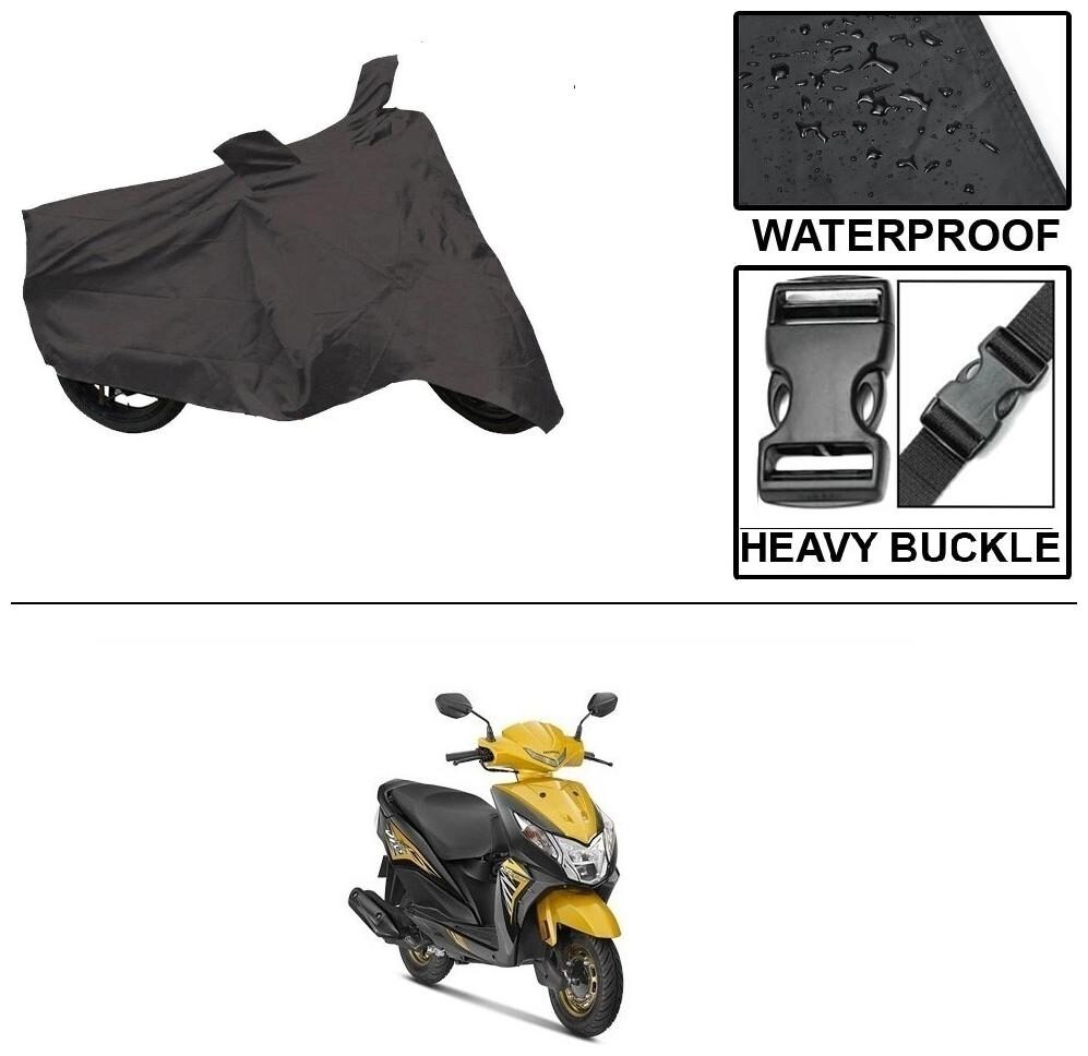 

Ronish 100 Waterproof Heavy Quality Bike Body Cover for Standard Size Black for Honda Deo