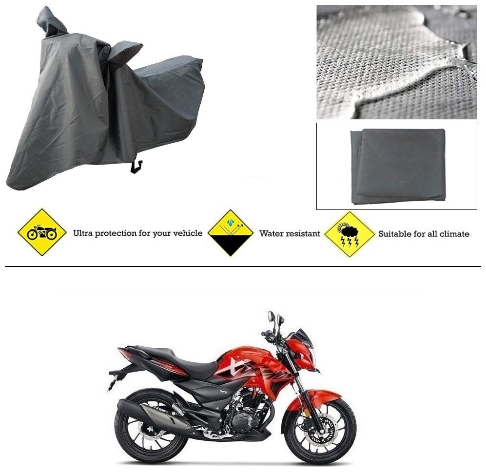 

Ronish 100 Waterproof Heavy Quality Bike Body Cover for Standard Size Grey for Hero Xtreme Sports