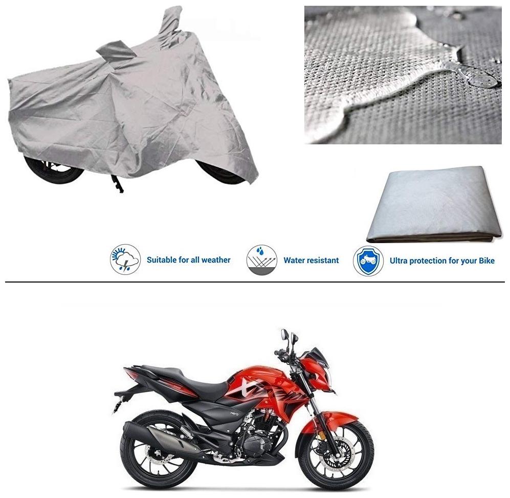 

Ronish 100 Waterproof Heavy Quality Bike Body Cover for Standard Size Silver for Hero Xtreme Sports