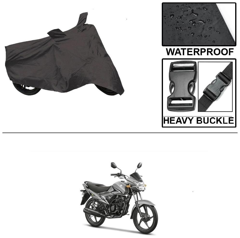 

Ronish 100 Waterproof Heavy Quality Bike Body Cover for Standard Size Black for Suzuki Hayate