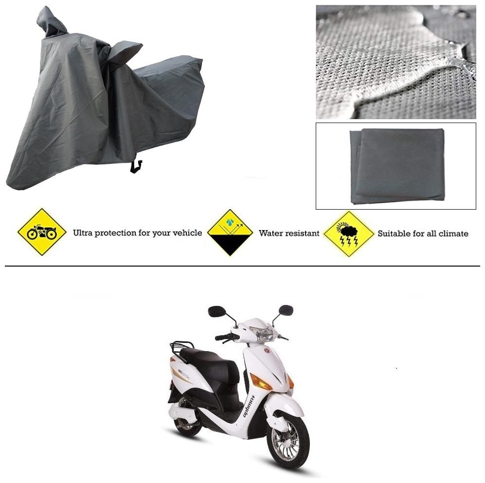 

Ronish 100 Waterproof Heavy Quality Bike Body Cover for Standard Size Grey for Hero Electric Optima