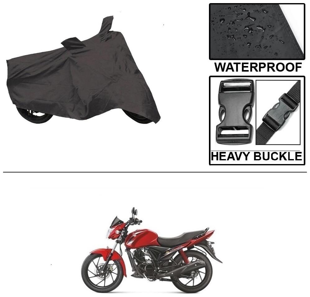 

Ronish 100 Waterproof Heavy Quality Bike Body Cover for Standard Size Black for Suzuki Sling Shot Plus