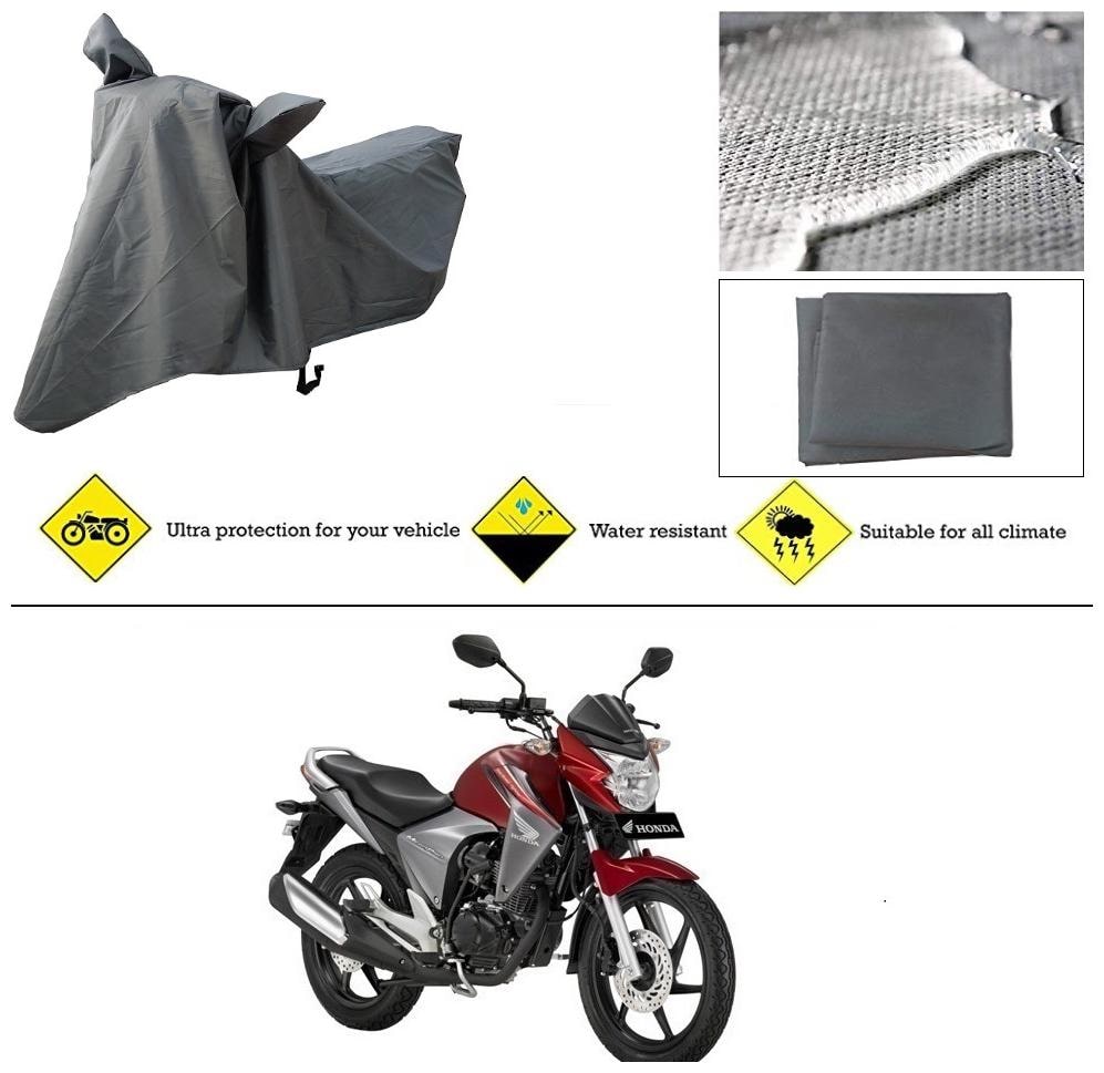 

Ronish 100 Waterproof Heavy Quality Bike Body Cover for Standard Size Grey for Honda Dazzler