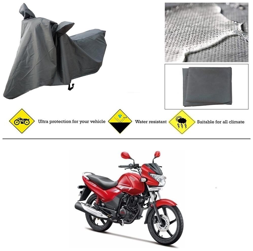 

Ronish 100 Waterproof Heavy Quality Bike Body Cover for Standard Size Grey for Hero Achiever