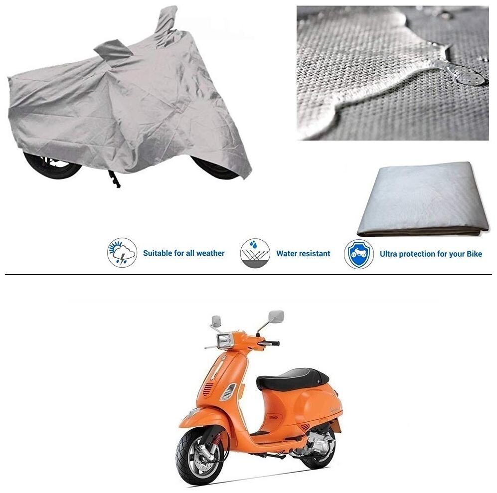 

Ronish 100 Waterproof Heavy Quality Bike Body Cover for Standard Size Silver for Piaggio Piaggio Vespa