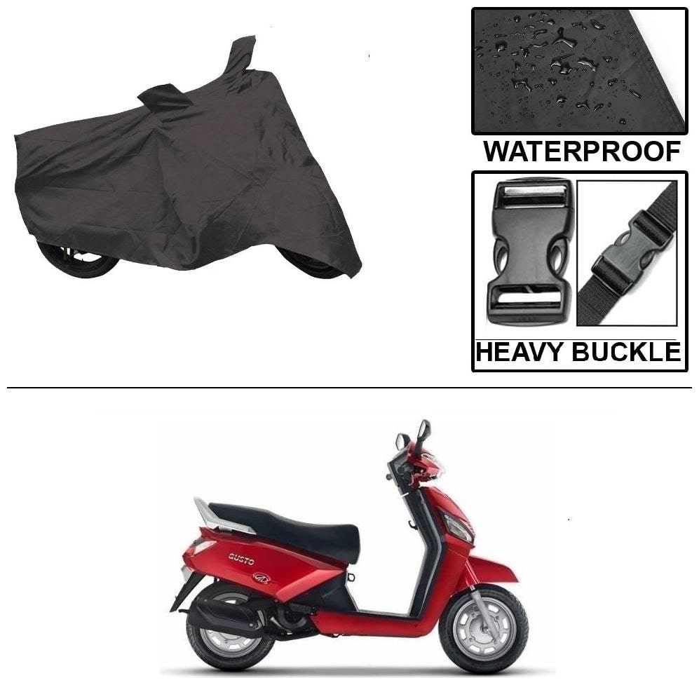 

Ronish 100 Waterproof Heavy Quality Bike Body Cover for Standard Size Black for Mahindra Gusto