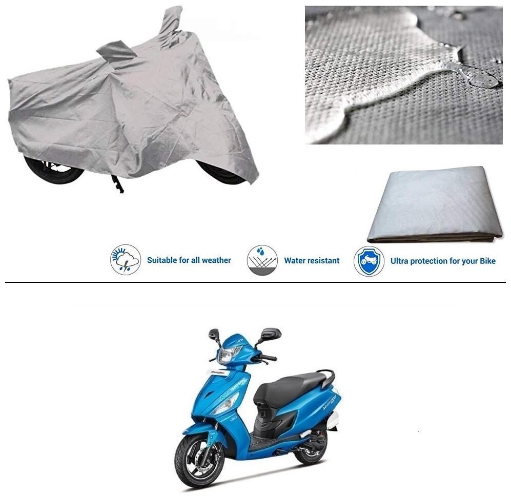 

Ronish 100 Waterproof Heavy Quality Bike Body Cover for Standard Size Silver for Hero Maestro Edge