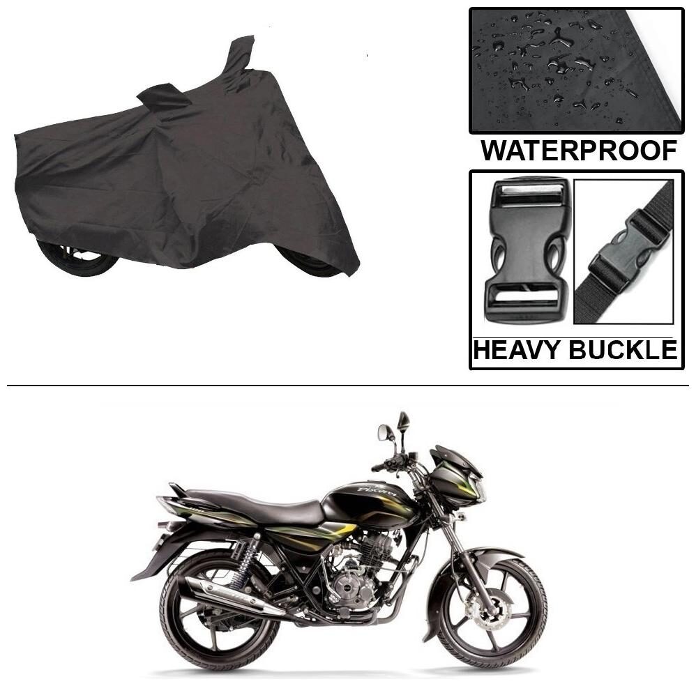 

Ronish 100 Waterproof Heavy Quality Bike Body Cover for Standard Size Black for Bajaj Discover 100 DTS-i