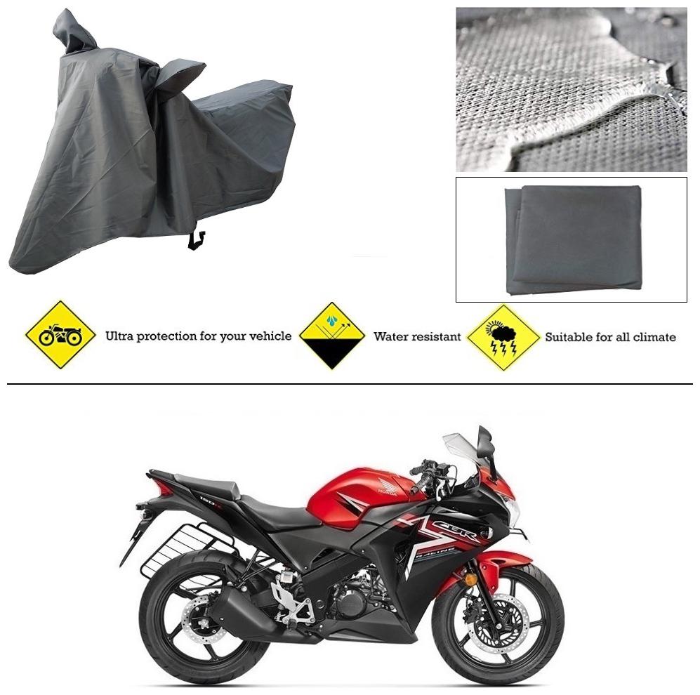 

Ronish 100 Waterproof Heavy Quality Bike Body Cover for Standard Size Grey for Honda CBR 150R