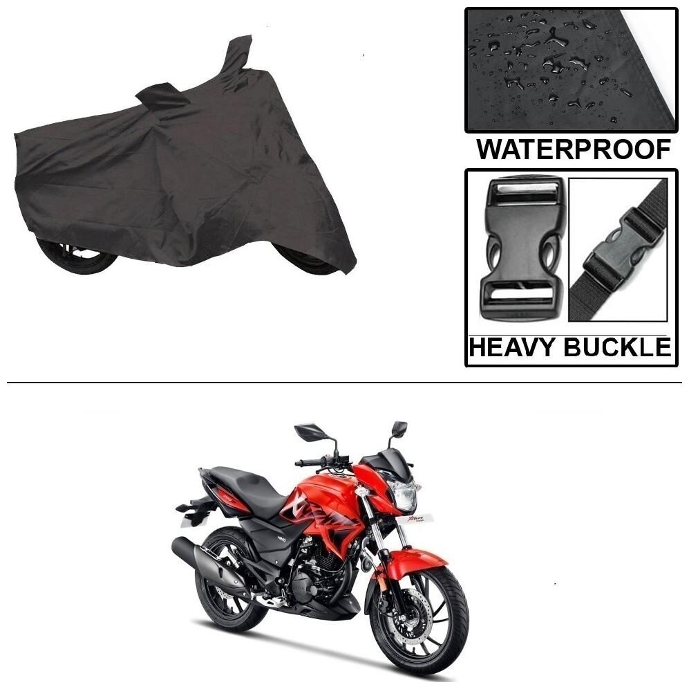 

Ronish 100 Waterproof Heavy Quality Bike Body Cover for Standard Size Black for Hero Xtreme