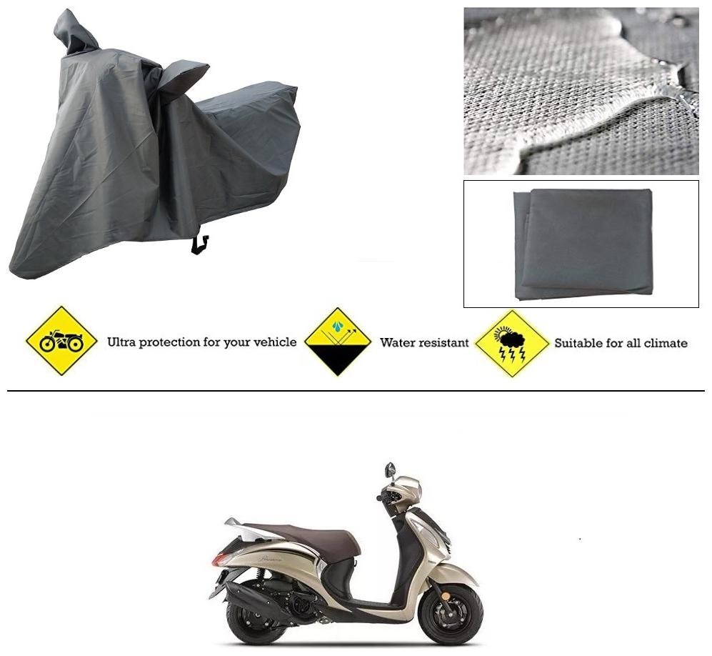 

Ronish 100 Waterproof Heavy Quality Bike Body Cover for Standard Size Grey for Yamaha Fascino