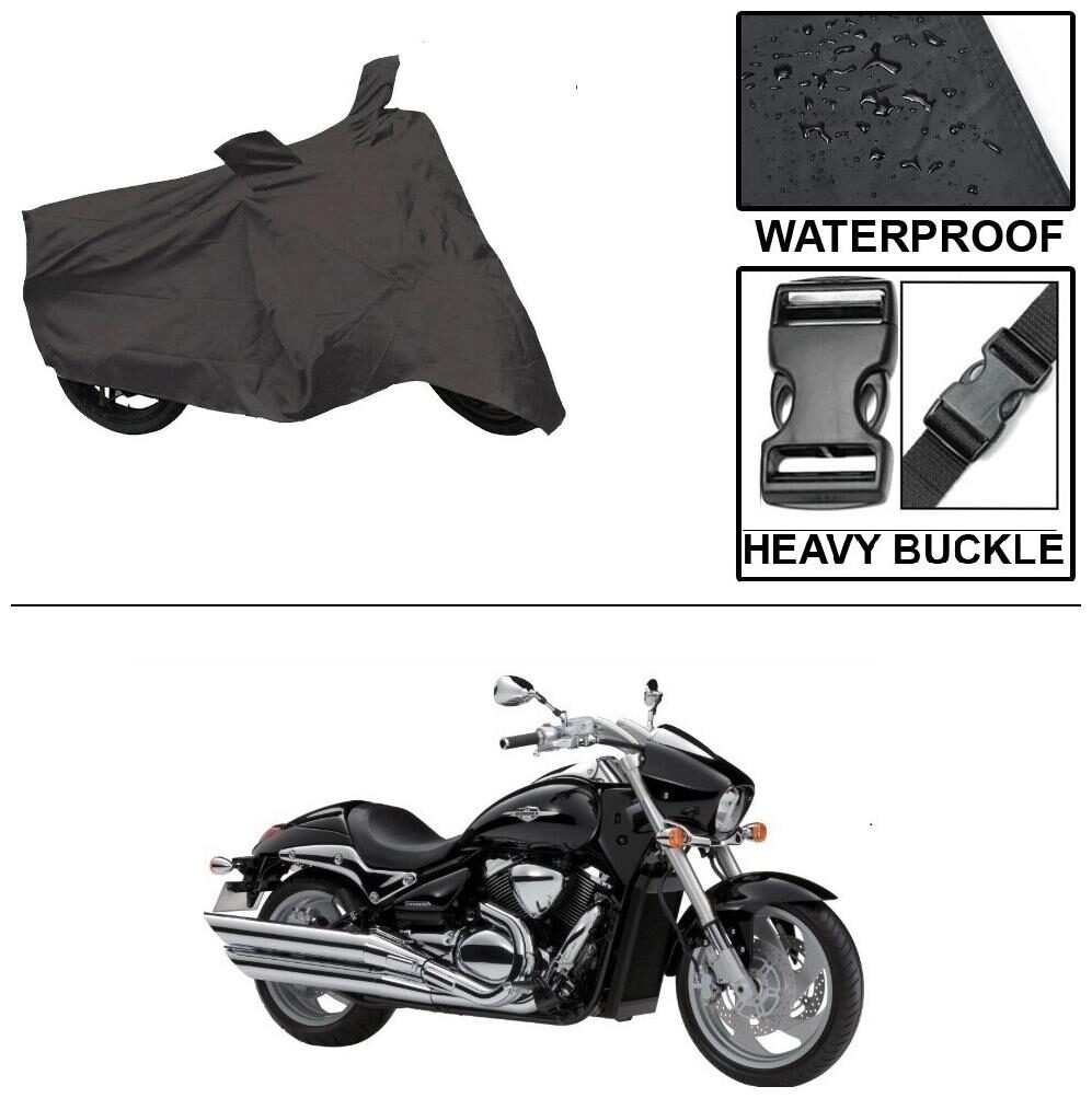 

Ronish 100 Waterproof Heavy Quality Bike Body Cover for Standard Size Black for Suzuki Intruder
