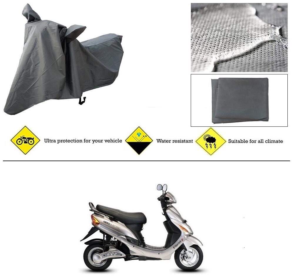 

Ronish 100 Waterproof Heavy Quality Bike Body Cover for Standard Size Grey for Hero E Sprint