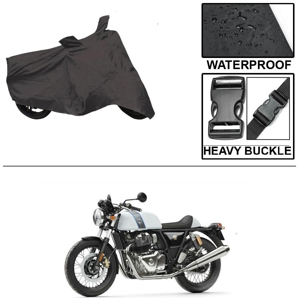 

Ronish 100 Waterproof Heavy Quality Bike Body Cover for Standard Size Black for Royal Enfield Continental GT