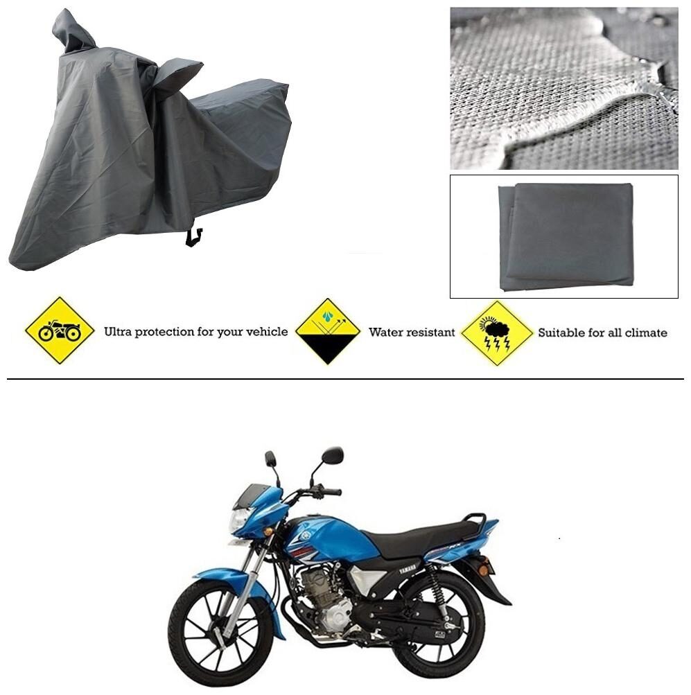 

Ronish 100 Waterproof Heavy Quality Bike Body Cover for Standard Size Grey for Yamaha Saluto