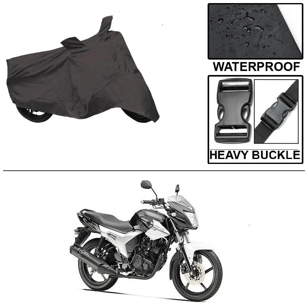 

Ronish 100 Waterproof Heavy Quality Bike Body Cover for Standard Size Black for Yamaha SZ R