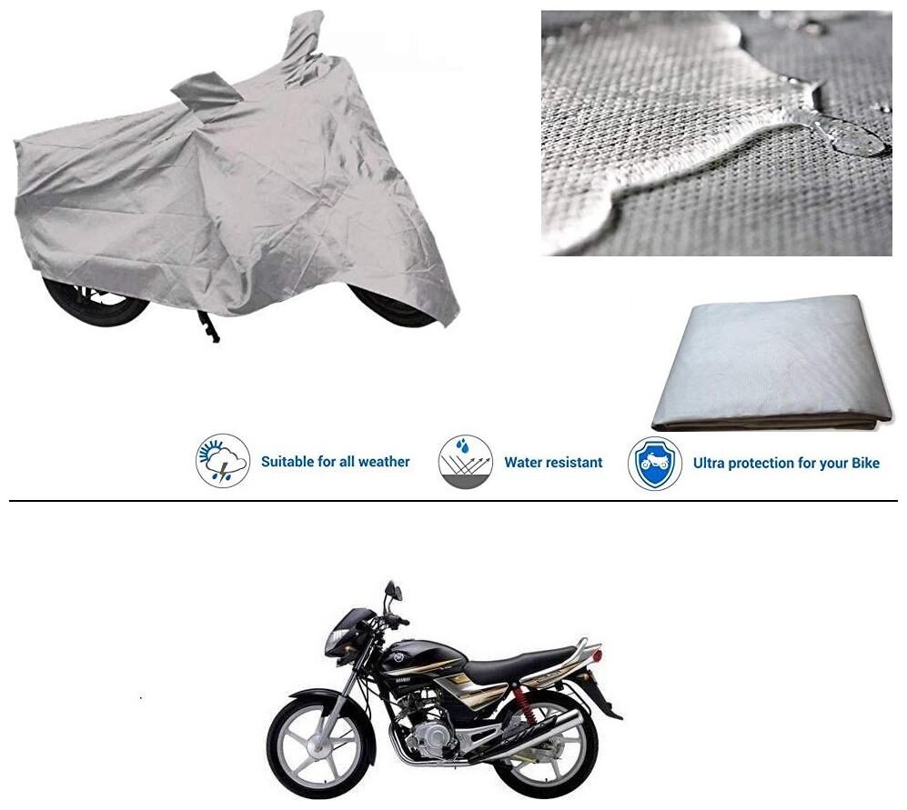 

Ronish 100 Waterproof Heavy Quality Bike Body Cover for Standard Size Silver for Yamaha Libero