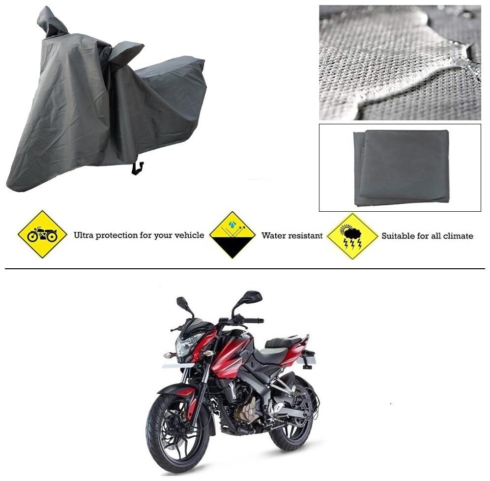 

Ronish 100 Waterproof Heavy Quality Bike Body Cover for Standard Size Grey for Bajaj Pulsar 200 NS DTS-i