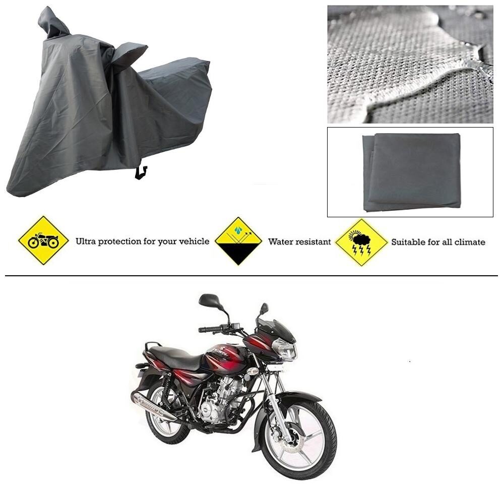 

Ronish 100 Waterproof Heavy Quality Bike Body Cover for Standard Size Grey for Bajaj Discover 125 DTS-i