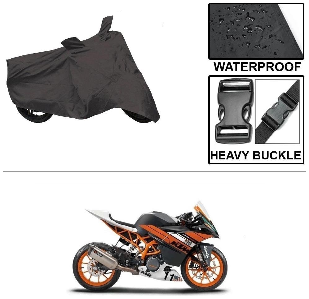 

Ronish 100 Waterproof Heavy Quality Bike Body Cover for Standard Size Black for KTM RC 390