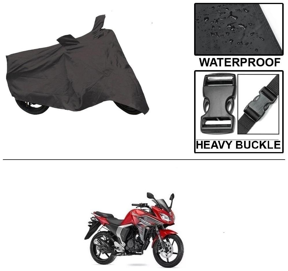 

Ronish 100 Waterproof Heavy Quality Bike Body Cover for Standard Size Black for Yamaha Fazer