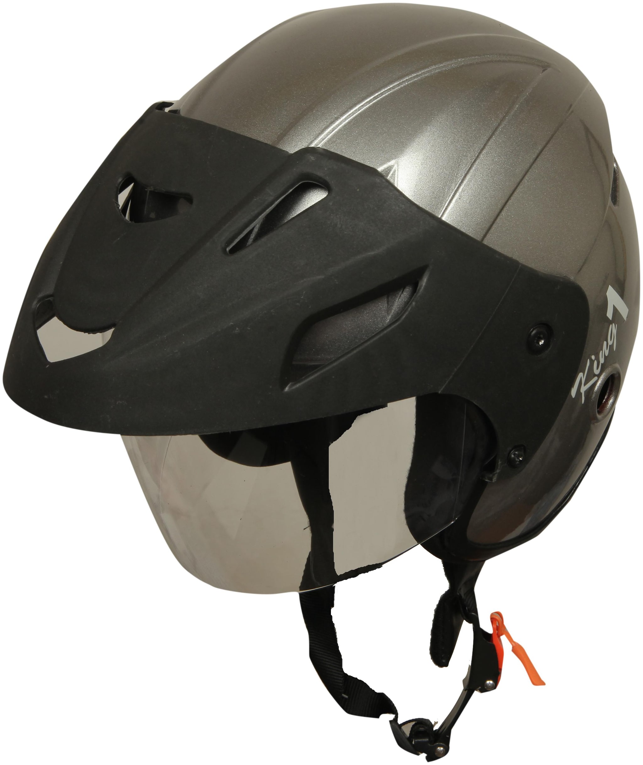 

Rotomac Grey Open Face ISI Motorbike Helmet