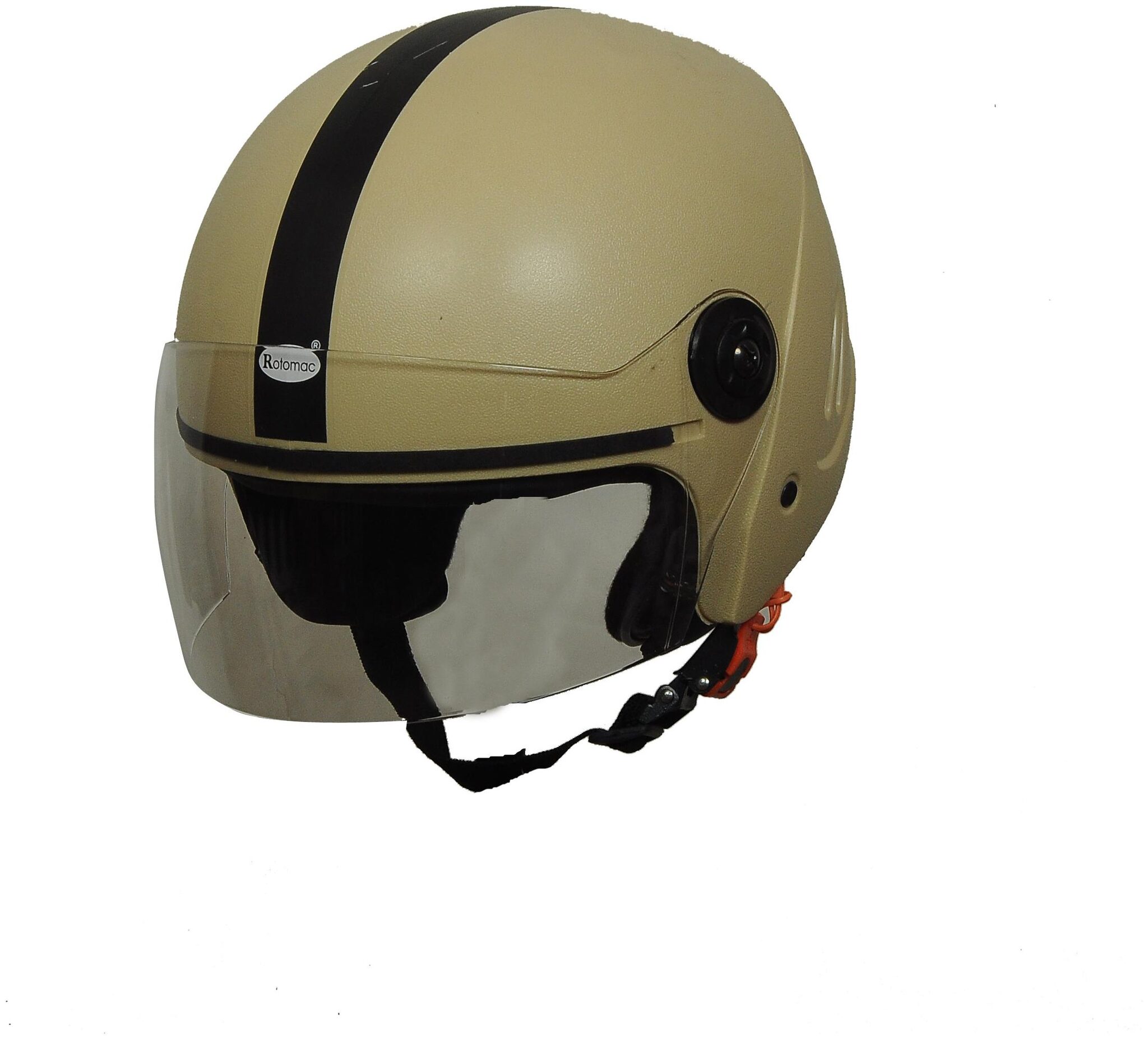 

Rotomac Track Matte Desert Storm Open Face ISI Motorbike Helmet (Desert Strom)