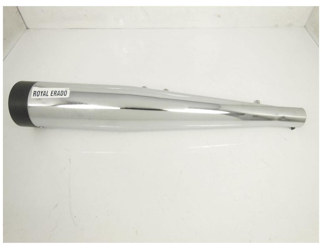 

ROYAL ERADO EXHAUST CHROME BLACK WITH GLASSWOOL WITH THUMPING SOUND FOR TWIN SPARK