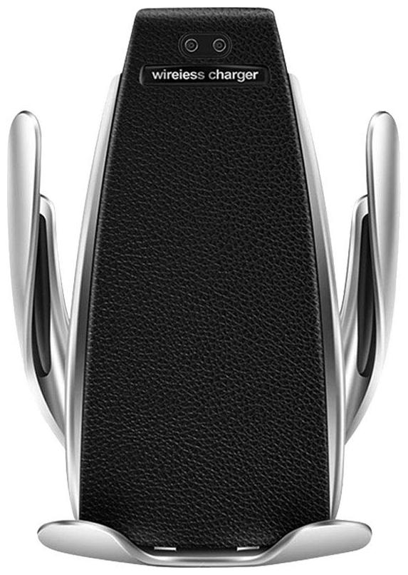 

Sami Wireless Smart Sensor Car Charger Mount IR Intelligent Sensing Air Vent Automatic Clamping Mount Holder (Silver Black)