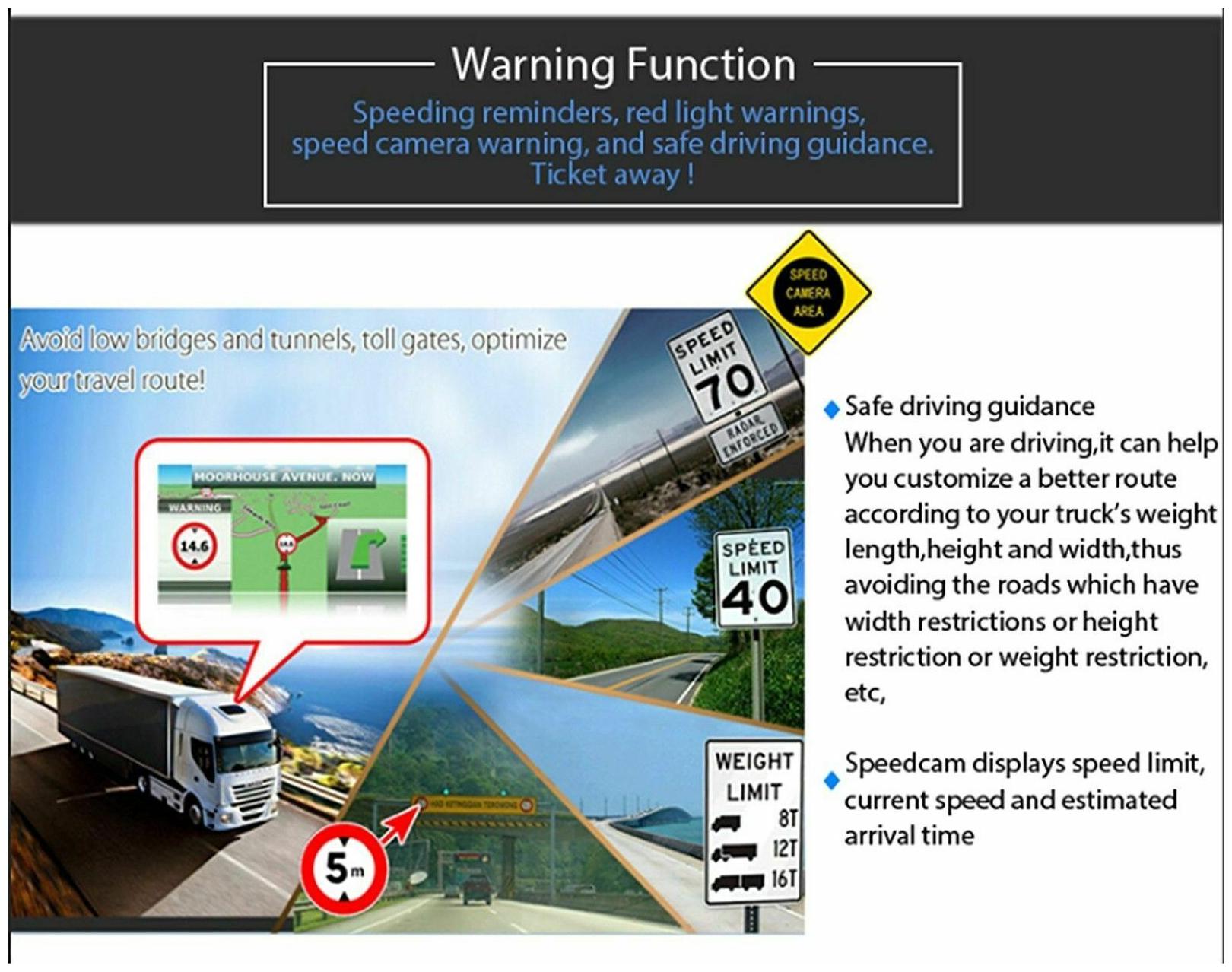 Semi Truck Gps Commercial Driver Big Rig Accessories Navigation System