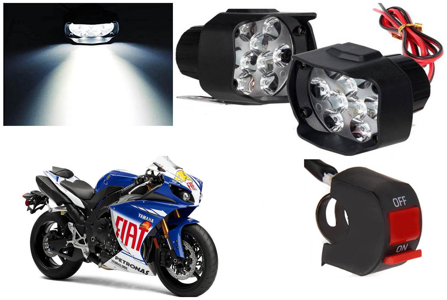 

SHOP4U 9 LED Shilon Fog Light for Yamaha YZF R1 ( Free on off Switch )