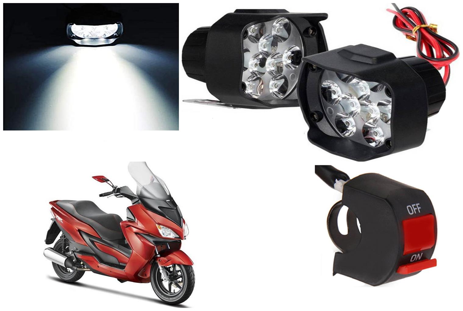 

SHOP4U 9 LED Shilon Fog Light for Hero Zir ( Free on off Switch )